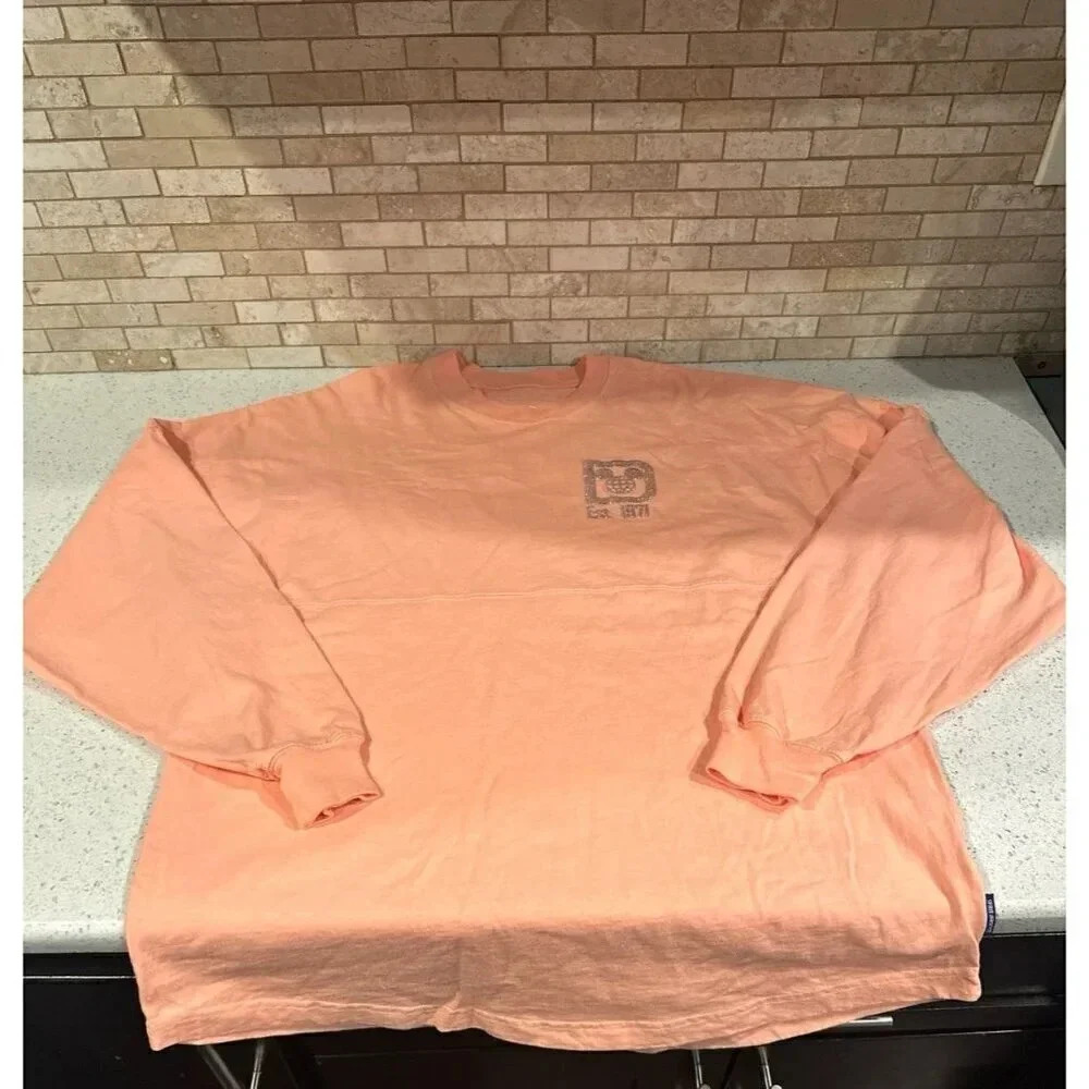 Super‎ Popular Pink with Rose Gold Writing Disney Parks Spirit Jersey dr